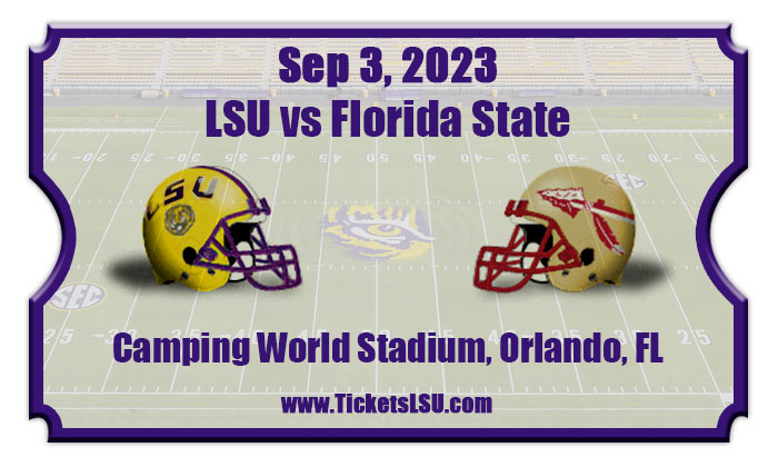 LSU Tigers vs Florida State Seminoles Football Tickets | 09/03/23